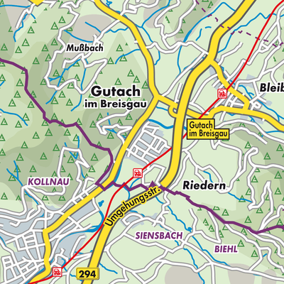Übersichtsplan Gutach im Breisgau