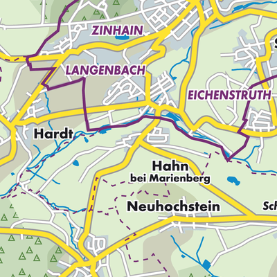 Übersichtsplan Hahn bei Marienberg