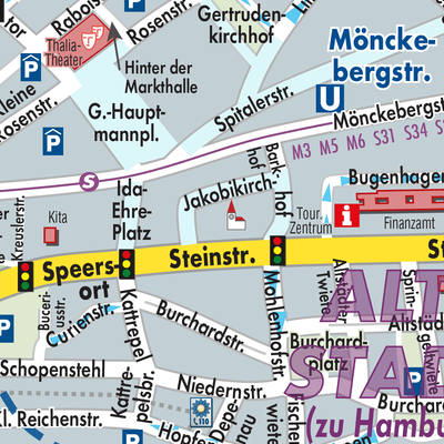 Stadtplan Hamburg