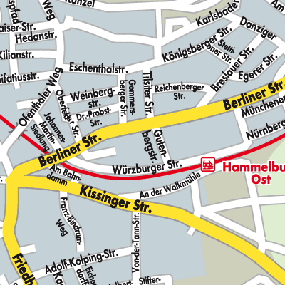 Stadtplan Hammelburg