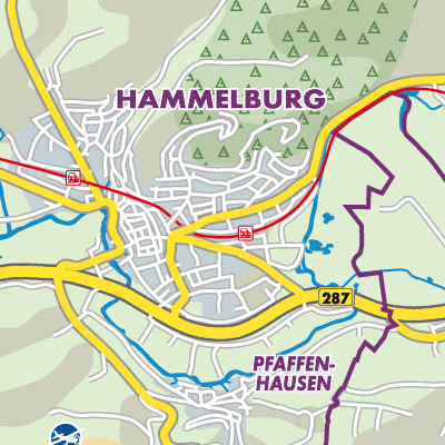 Übersichtsplan Hammelburg