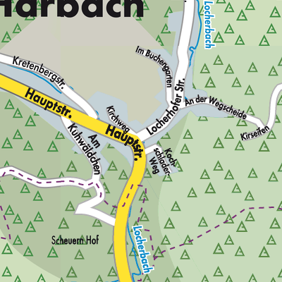 Stadtplan Harbach