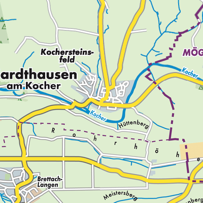 Übersichtsplan Hardthausen am Kocher