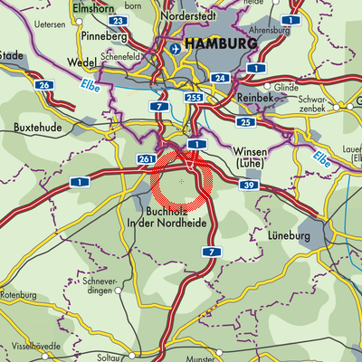 Landkarte Harmstorf