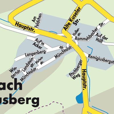 Stadtplan Haschbach am Remigiusberg