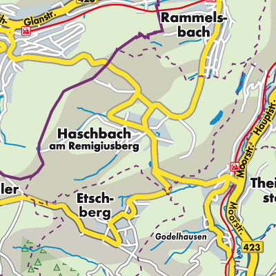 Übersichtsplan Haschbach am Remigiusberg