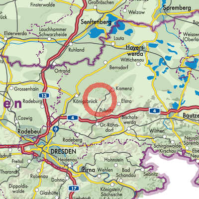 Landkarte Haselbachtal