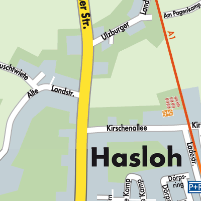 Stadtplan Hasloh