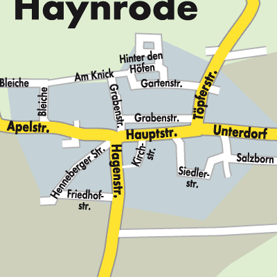 Stadtplan Haynrode