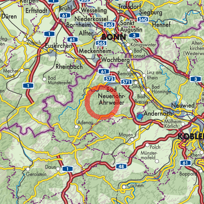 Landkarte Heckenbach