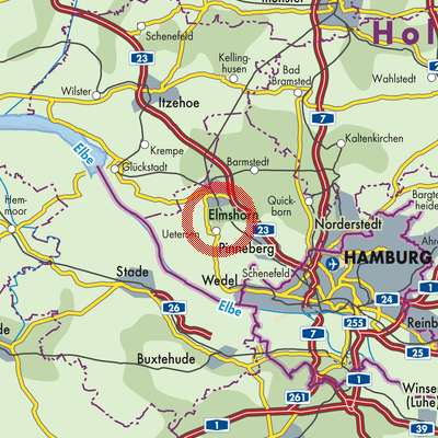 Landkarte Heidgraben