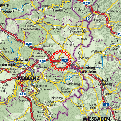 Landkarte Heiligenroth