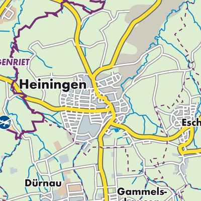 Übersichtsplan Heiningen