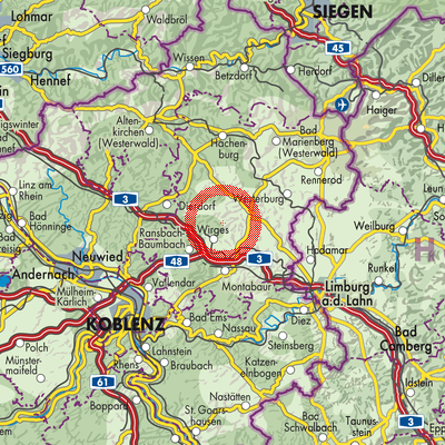 Landkarte Helferskirchen