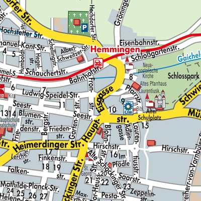 Stadtplan Hemmingen