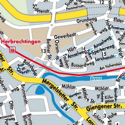 Stadtplan Herbrechtingen