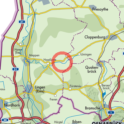 Landkarte Herzlake