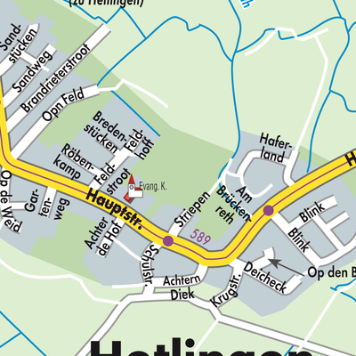 Stadtplan Hetlingen