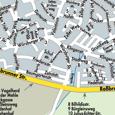 Stadtplan Hettstadt