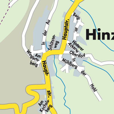 Stadtplan Hinzweiler