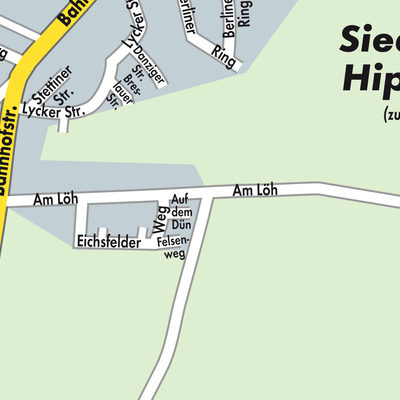 Stadtplan Hipstedt