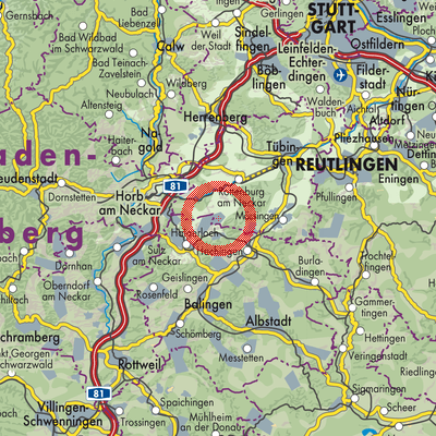 Landkarte Hirrlingen