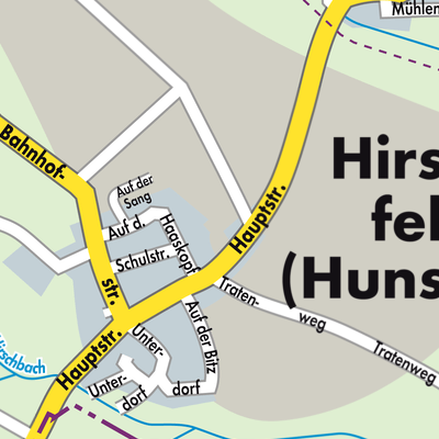 Stadtplan Hirschfeld (Hunsrück)