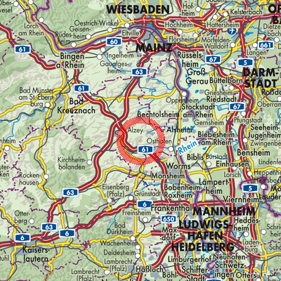 Landkarte Hochborn