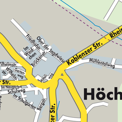 Stadtplan Höchstenbach
