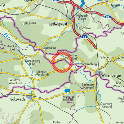 Landkarte Höhbeck