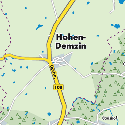 Übersichtsplan Hohen Demzin