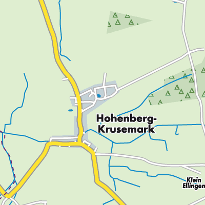Übersichtsplan Hohenberg-Krusemark