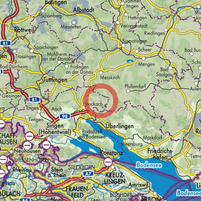 Landkarte Hohenfels