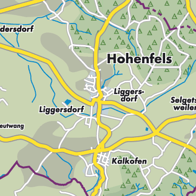 Übersichtsplan Hohenfels
