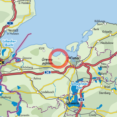 Landkarte Hohenkirchen