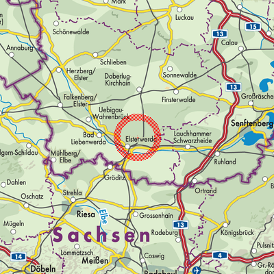 Landkarte Hohenleipisch