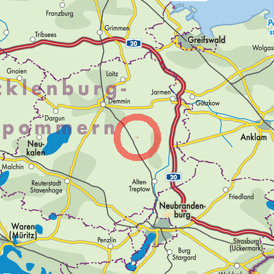 Landkarte Hohenmocker