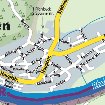 Stadtplan Hohentengen am Hochrhein