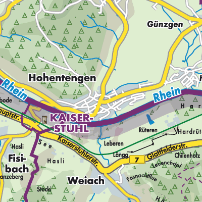 Übersichtsplan Hohentengen am Hochrhein