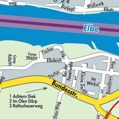 Stadtplan Hohnstorf (Elbe)