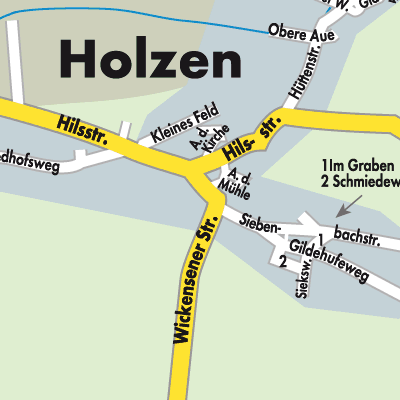 Stadtplan Holzen