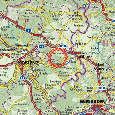 Landkarte Horbach