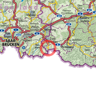 Landkarte Hornbach