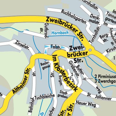 Stadtplan Hornbach