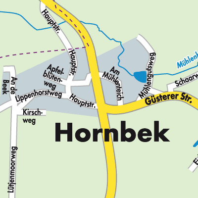 Stadtplan Hornbek