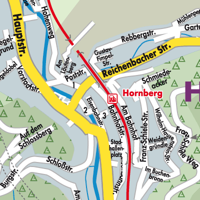 Stadtplan Hornberg