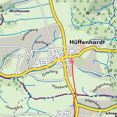 Übersichtsplan Hüffenhardt