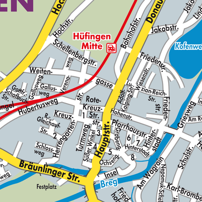 Stadtplan Hüfingen