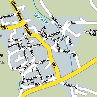 Stadtplan Hüttisheim