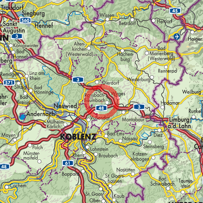 Landkarte Hundsdorf